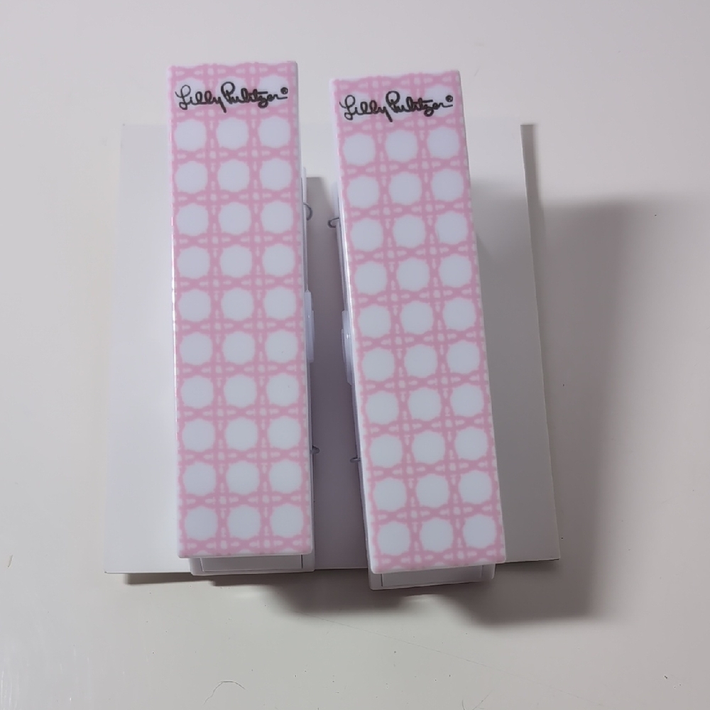 Lilly Pulitzer Pink Geometric Pool/Beach Clips